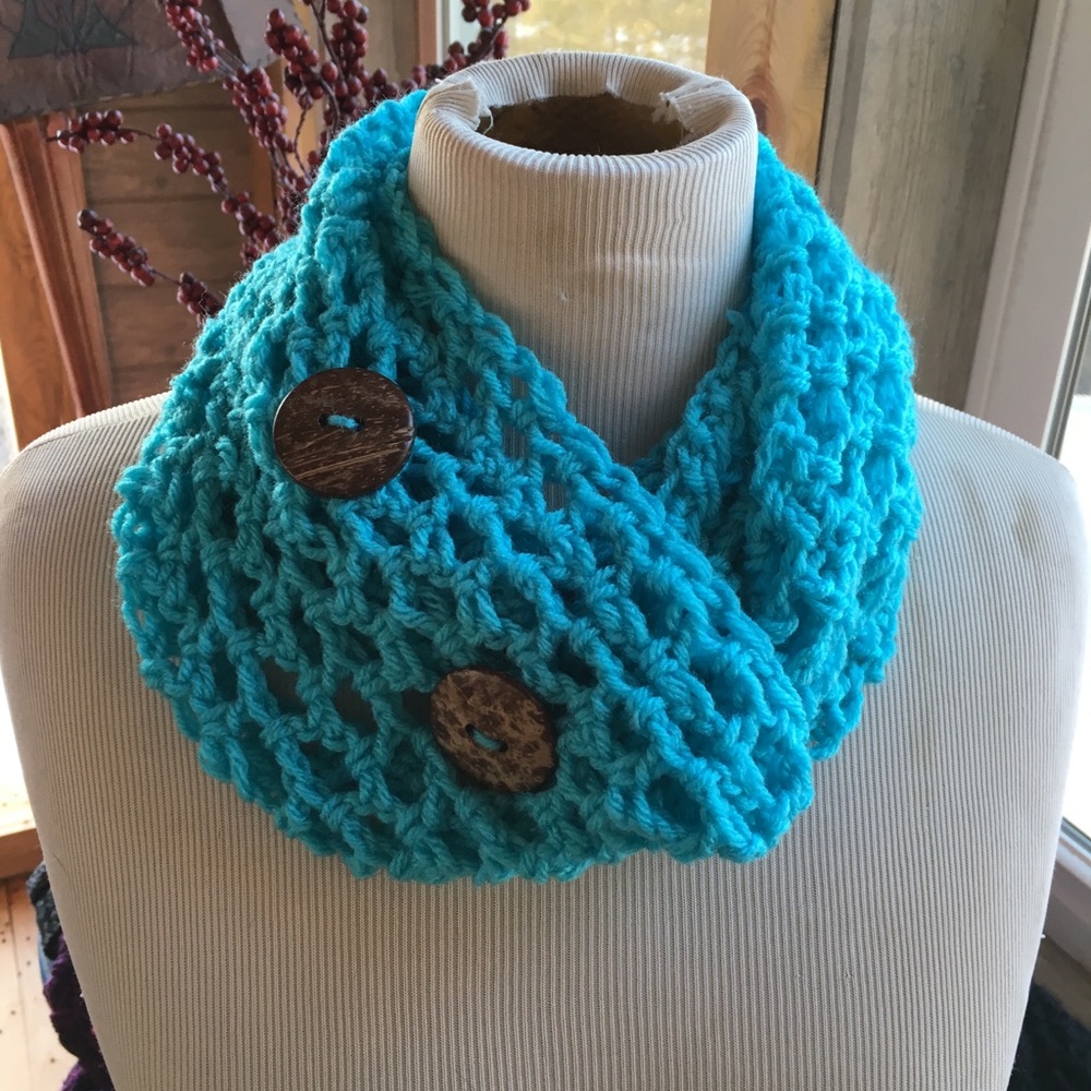 Ecb designs Turquoise infinity scarf